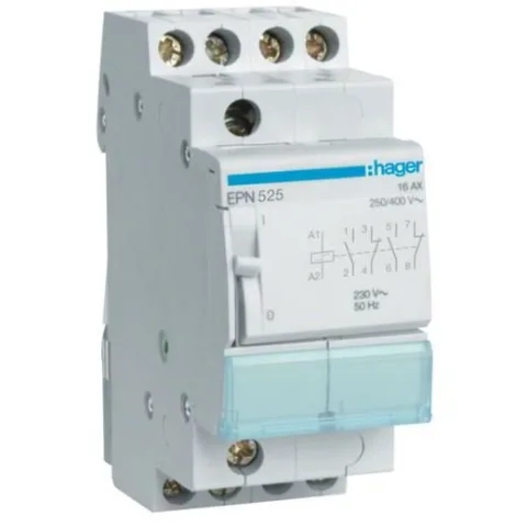Teleruptor 16A 2ND+2NI 230Vca Hager EPN525