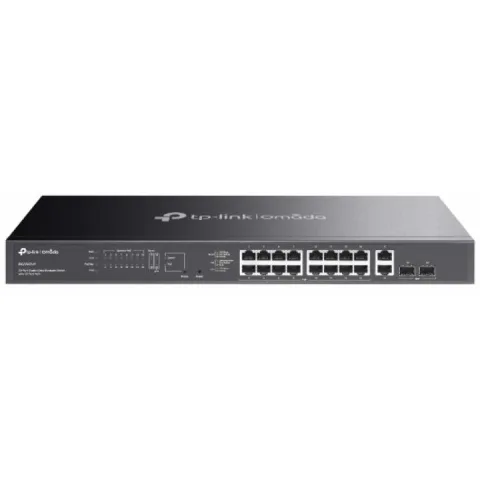 Switch Gigabit Easy Managed Omada ES220GMP cu 20 de porturi si 16 porturi PoE+