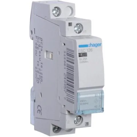 Contactor, 25A, 1NI, 230V Hager ESC126