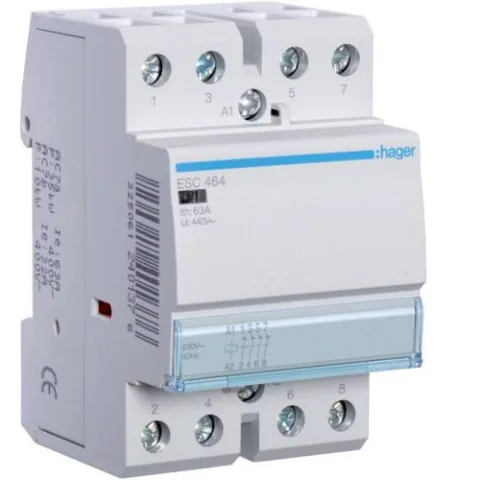 Contactor 63A, 4NI, 230V Hager ESC464