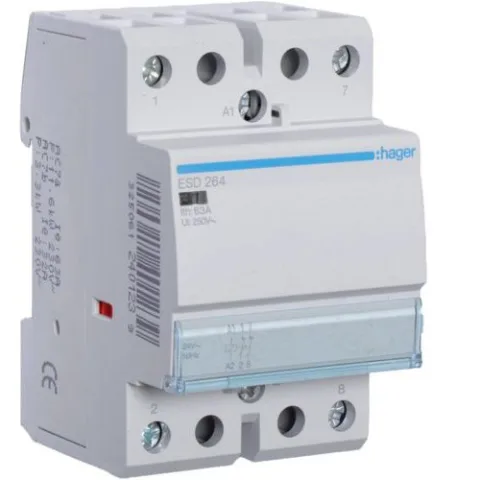 Contactor 63A, 2NI, 24V Hager ESD264