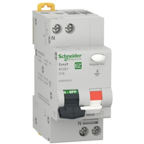 Intrerupator automat diferential RCBO 1P+N 16A/30mA Schneider EZ9D32616