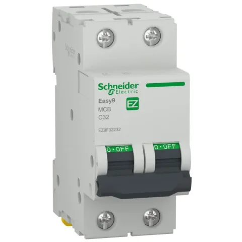 Siguranta automata Easy9 2P 32A 4500A curba C Schneider EZ9F32232