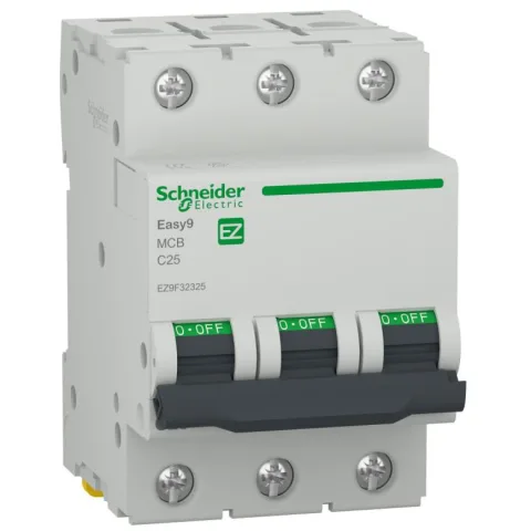 Siguranta automata Easy9 3P 25A 4500A curba C Schneider EZ9F32325