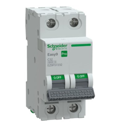 Intreruptor automat (MCB), Easy9 Pro, 2P, 32A, C curba, 6000A, Schneider EZ9F57232