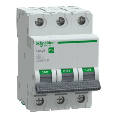 Intreruptor automat (MCB), Easy9 Pro, 3P, 32A, C curba, 6000A, Schneider EZ9F57332