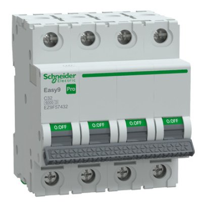 Intreruptor automat (MCB), Easy9 Pro, 4P, 32A, C curba, 6000A, Schneider EZ9F57432