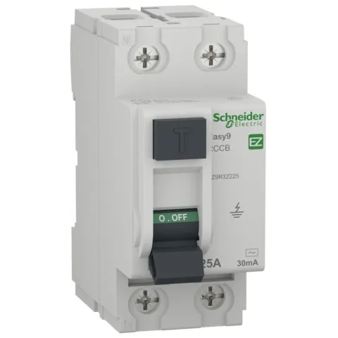 Intrerupator diferential RCCB Easy9 2P 25A/30mA tip AC Schneider EZ9R32225