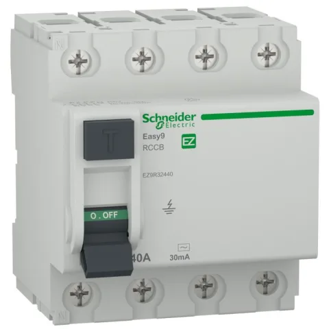 Intrerupator diferential RCCB Easy9 4P 40A/30mA tip AC Schneider EZ9R32440