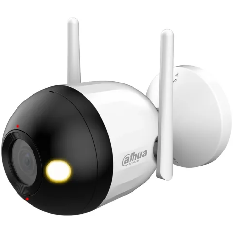Camera WiFi exterior Dahua F4C-PV, 4MP, Smart Dual Light 30 m, AI persoane, Two-way talk, Alarma, Full-color, Microfon/difuzor, Slot microSD, IP67