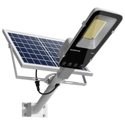 Lampa solara stradala LED Superfire, Panou solar, Telecomanda, 263W, 1200lm, 15000mAh FF5-C / 6956362995703