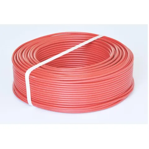 Rola 100m conductor masiv din cupru FY 4 (H07V-U) rosu