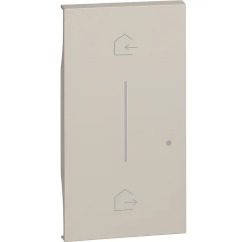 Tasta iluminabila 2 module simbol In&Out Bticino Living Now KM40M2, nisip