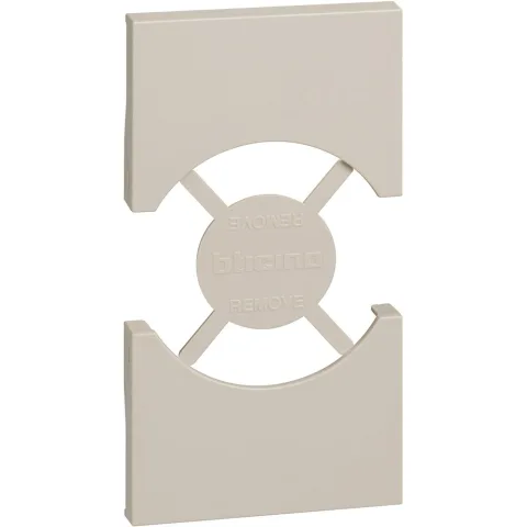 Placa adecvata pentru prize standard italian/ german 2 module Bticino Living Now KM03, nisip