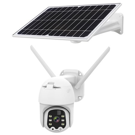 Camera 4G cu panou solar, date mobile slot SIM, 3MP, Connect C100 Tuya KM2214.1, microfon si difuzor