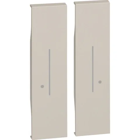 Capac iluminabil pentru intrerupator dublu fara fir Bticino Living Now KM36M2, nisip