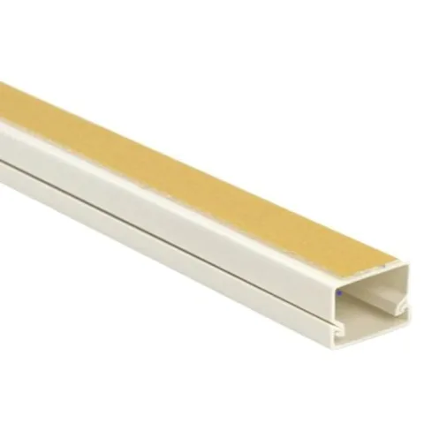 Bara 2 ml canal cablu PVC alb cu adeziv 25x25mm CanaLUX KO-C25X25A