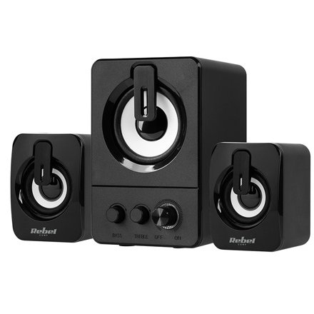 Boxe Pc 2.1 Cs-50 Rebel KOM1160, alimentare USB