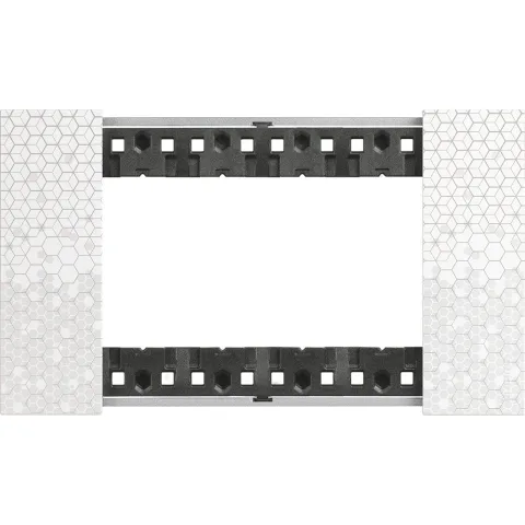 Rama ornament 4 module Bticino Living Now KA4804MW, pixel