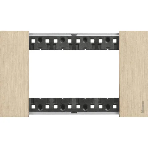 Rama ornament 4 module Bticino Living Now KA4804ZW, auriu