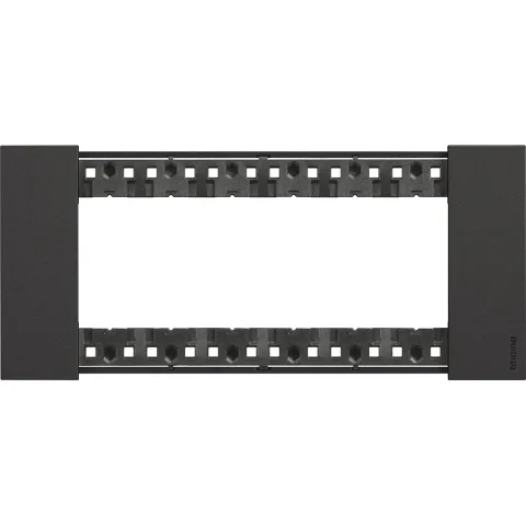 Rama ornament 6 module Bticino Living Now KA4806KG, negru