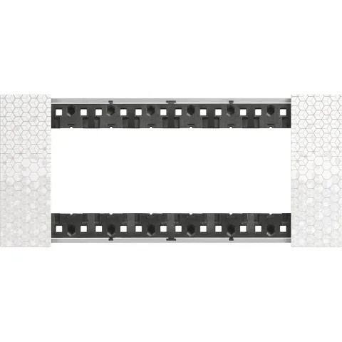 Rama ornament 6 module Bticino Living Now KA4806MW, pixel