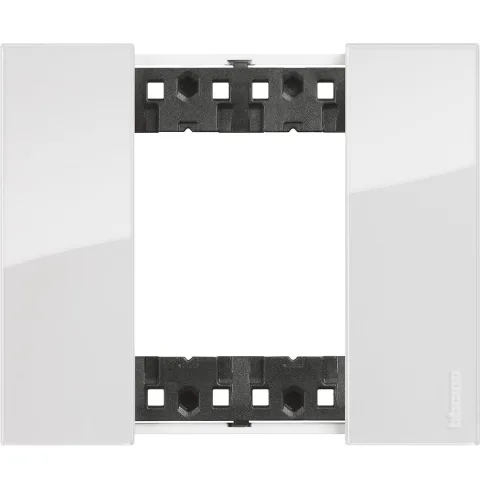 Rama ornament 2 module Bticino Living Now KA4802DW, ice