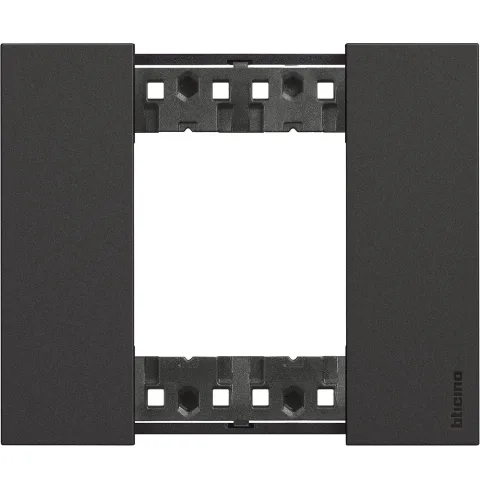 Rama ornament 2 module Bticino Living Now KA4802KG, negru