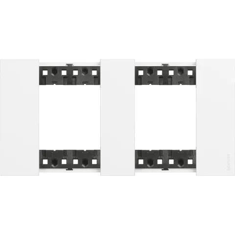 Rama ornament 4(2+2) module Bticino Living Now KA4802M2KW, alb