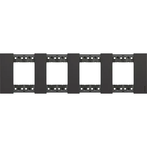 Rama ornament 8M(2+2+2+2) Bticino Living Now KA4802M4KG, negru