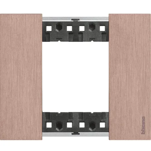 Rama ornament 2 module Bticino Living Now KA4802ZM, cupru
