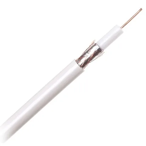 Cablu coaxial full cupru, rola 150m, 75 Ohm, miez 1 mm din cupru, masa cupru, ecranaj folie de aluminiu KAB0015
