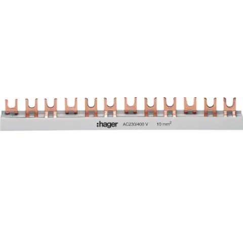 Busbar 3P furca 57M 10mmp 63A Hager KDN363B