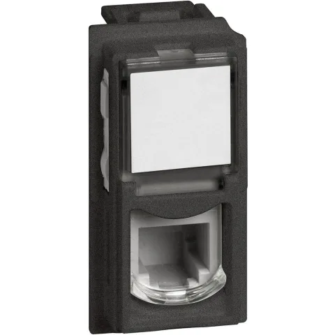 Priza telefon RJ11 Bticino Living Now KG4258RJ11, negru