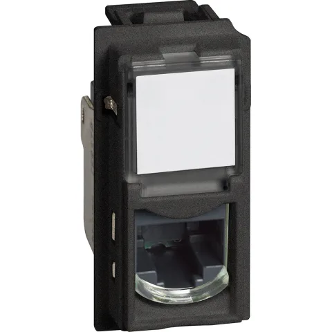 Priza date RJ45 Cat5e UTP Bticino Living Now KG4279C5E, negru