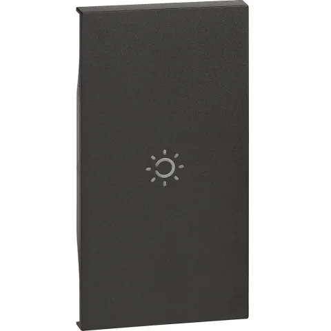 Tasta iluminabila 2M Bticino Living Now KG01M2A, negru