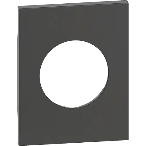 Placa 3 module adecvata pentru prize standard german Bticino Living Now KG04M3, negru