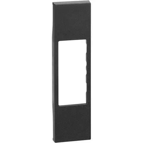 Capac pentru conectori RJ si A/V si lampa de siguranta Bticino Living Now KG07, negru