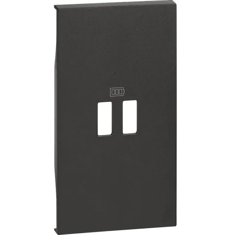 Placa pentru referintele K4285C2, K4286C2, K4287C2 Bticino Living Now KG12C, negru