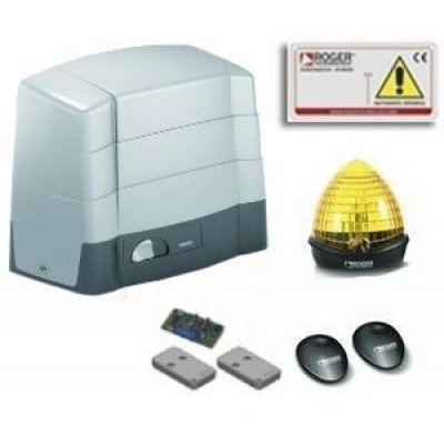 Kit automatizare poarta culisanta Roger Brushless BG30/1604 utilizare intensiva, limitator mecanic, 1600Kg greutatea maxima
