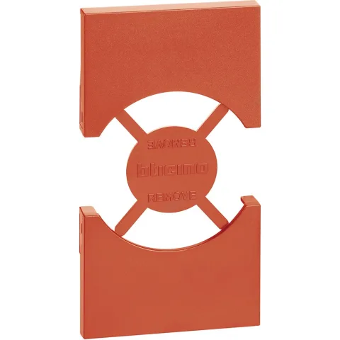 Placa pentru prize standard italian/german Bticino Living Now KR03, rosu