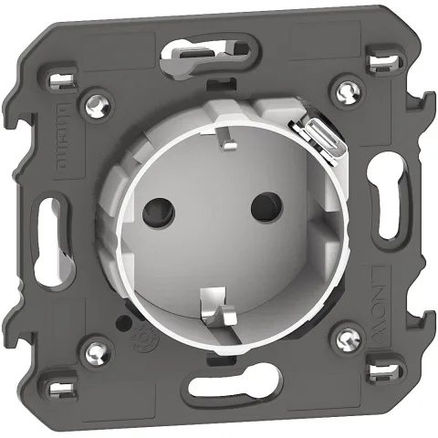Priza electrica standard german, cu incarcator USB integrat Bticino Living Now KW4141USB, alb