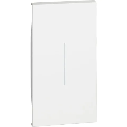 Tasta iluminabila 2 module Bticino Living Now KW01M2, alb