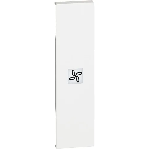 Tasta iluminabila cu simbol ventilator 1 modul Bticino Living Now KW01RN, alb