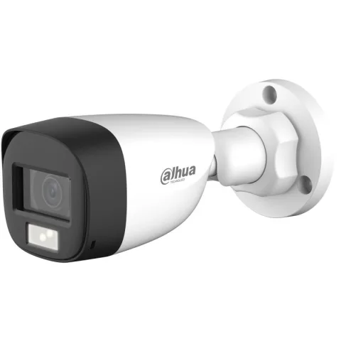 Camera HDCVI Eco Series Dahua HAC-HFW1200CL-IL-A-0360B-S6, 2MP, lentila 3.6mm, Smart Dual Light 20m, microfon, IP67