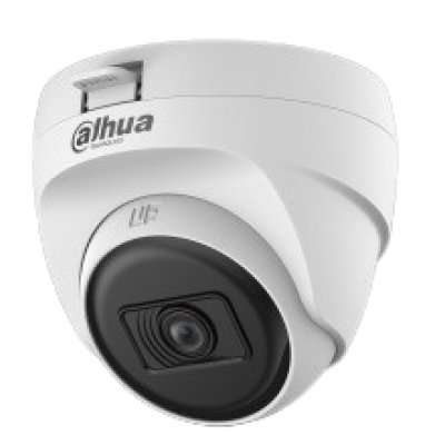 Camera HDCVI Dahua HAC-T1A51-U-0280B-S2, 5MP, lentila 2.8mm, warm LED + IR 25m, microfon, audio pe coax