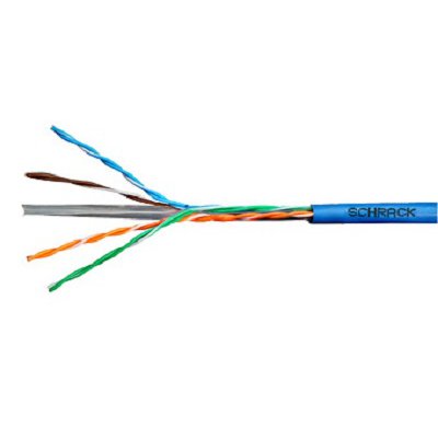 Rola 305 ml cablu U/UTP Cat.6, 4x2xAWG24/1, PVC, Eca, albastru HSEKU423P4