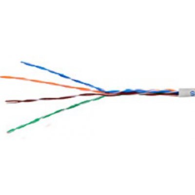 Rola 305 ml cablu U/UTP Cat.5e, 4x2xAWG24/1, PVC, Eca, gri, cutie HSEKU424P0