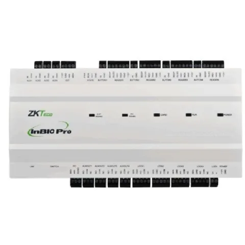 Centrala de control acces biometrica pentru 4 usi bidirectionale ZKTeco INBIO-4-2PRO software ZKBioSecurity