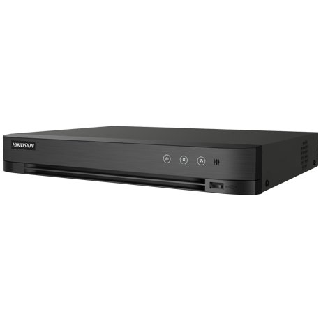 DVR 8 canale Turbo HD AcuSense Hikvision iDS-7208HTHI-M2-SA, 8MP, 2x SATA, alarma 8 IN/4 OUT, audio